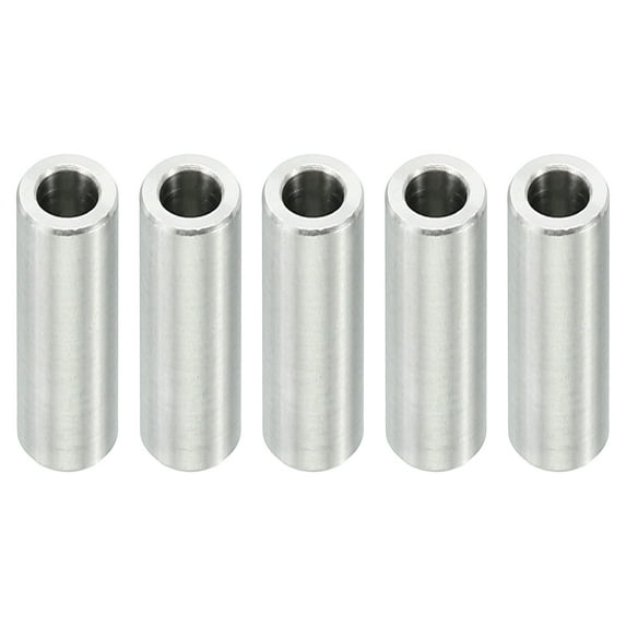 M4 Stainless Steel Spacers, 5 Pcs Metal Spacer Stainless Steel 4.1mm ID x 7mm OD x 20mm L Screw Standoff