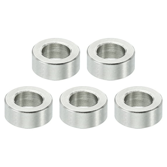 M4 Stainless Steel Spacers, 5 Pcs Metal Spacer Stainless Steel 4.1mm ID x 7mm OD x 3mm L Screw Standoff