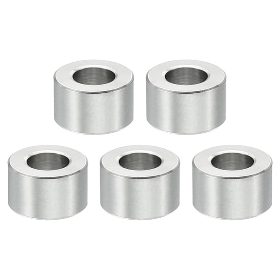 M4 Stainless Steel Spacers, 5 Pcs Metal Spacer Stainless Steel 4.2mm ID x 8mm OD x 5mm L for 5/32inch or M4