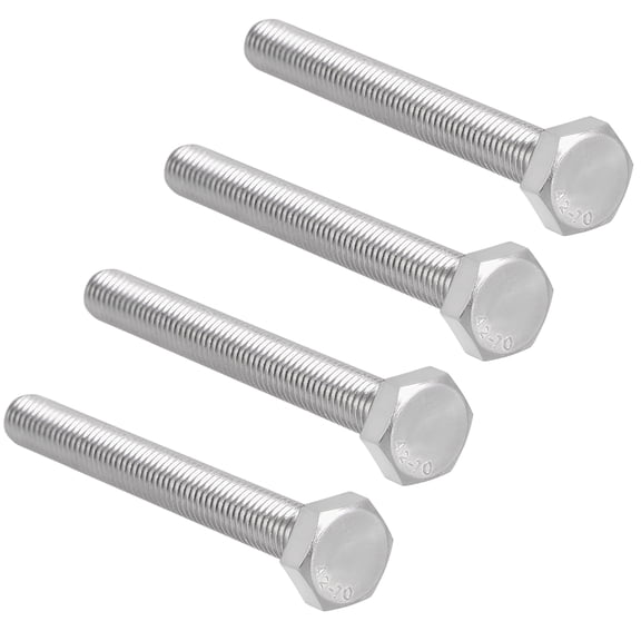 M4 Thread 20mm Hex Screws Bolts 304 Stainless Steel 20 Pack