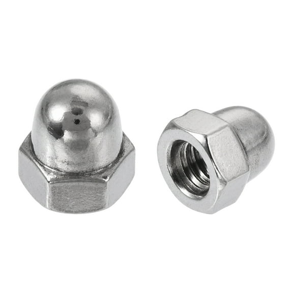 M4 Thread Dia Dome Head 304 Stainless Steel Cap Acorn Hex Nuts 20Pcs