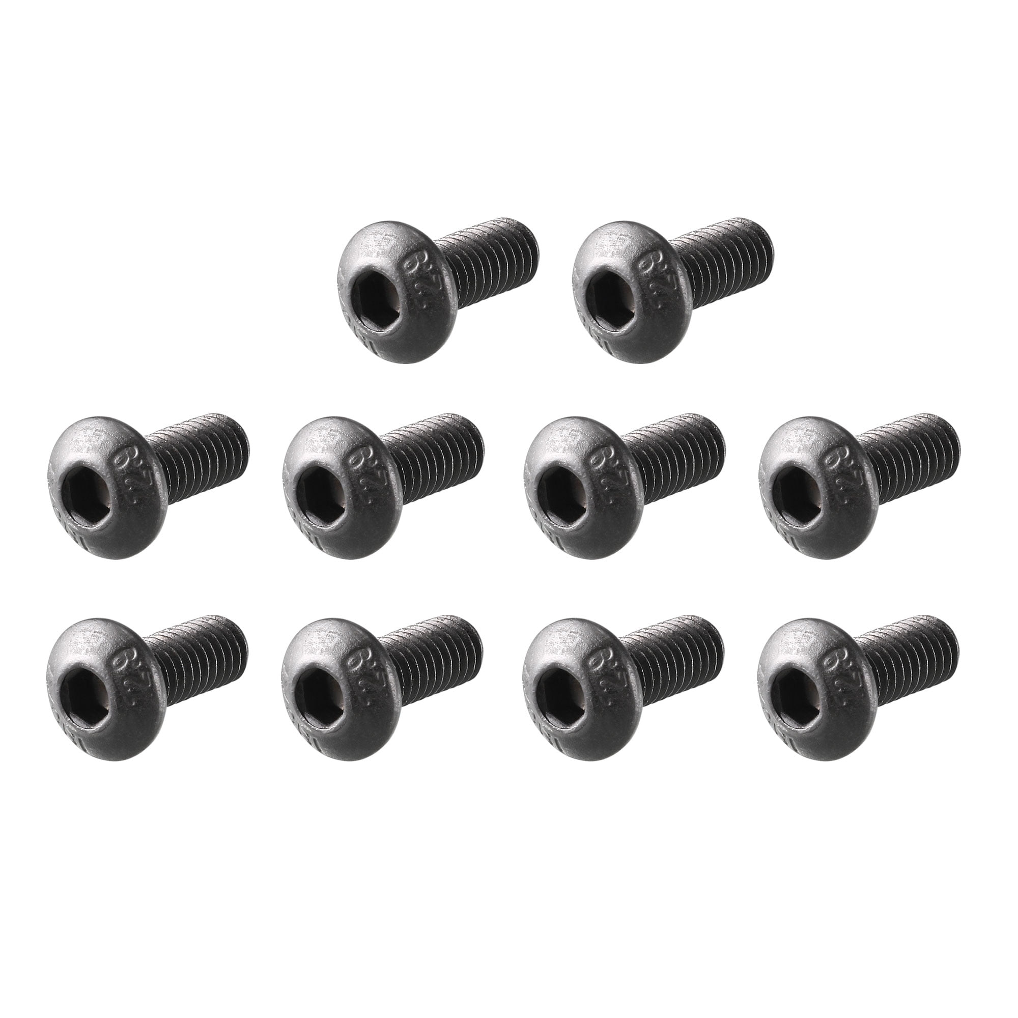 100 Pcs Socket Flat Countersunk Head Cap Screws - 5/16-24 X 1 1/4 Inch, Alloy Steel, Black Oxide, Hex Socket, Fine Thread