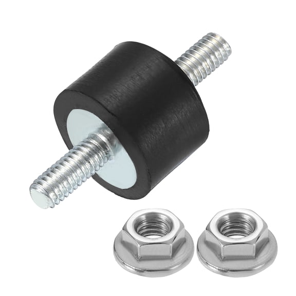M4 x 10mm Rubber Mounts, 10 x 15mm Rubber Vibration Isolator with Nuts