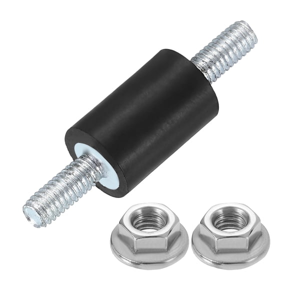 M4 x 10mm Rubber Mounts, 15 x 10mm Rubber Vibration Isolator with Nuts