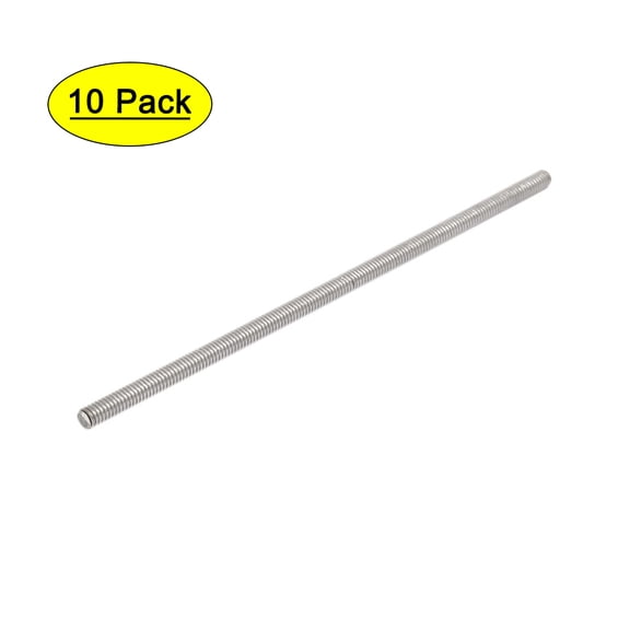 M4 x 110mm 304 Stainless Steel All Threaded Rod Bar Studs Fastener 10Pcs