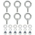 thumbnail image 1 of Uxcell Eye Bolt with Nut,304 Stainless Steel Lifting Shoulder Eyebolt Lift Thread Screws for Hanging M4 x 11mm 6, 1 of 5