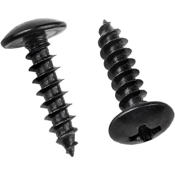 M4 x 12mm 100 Pcs Carbon Steel Round Head Phillips Wood Screws Mushroom Head Self Tapping Screws