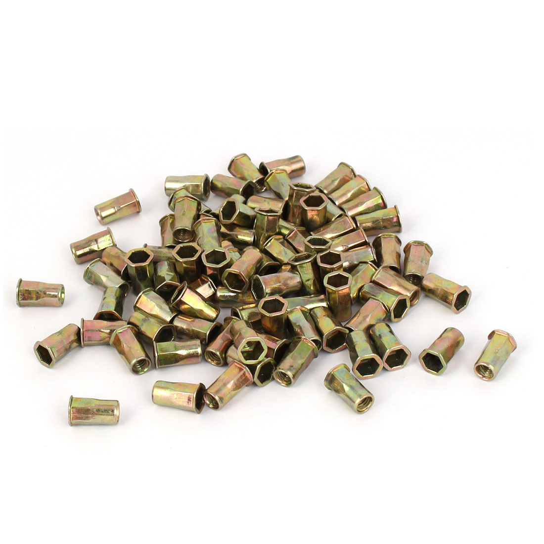 M4 x 12mm Half Hexagon Body Hex Head Insert Rivet Nut Nutserts Fastener