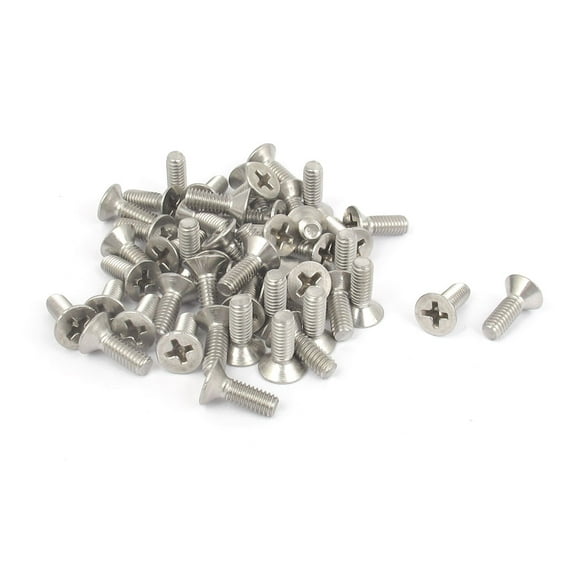 M4 x 12mm Metric  Flat Head Countersunk Bolts Machine Screws 50pcs