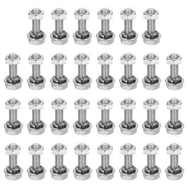 16 1/2-13 X 12 Carriage Bolts – Galvanized With Hex Nuts, Flat & Lock Washers