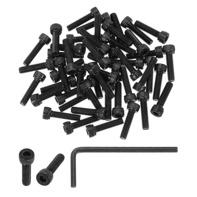 M4 x 16mm Hex Socket Head Screws Cap Bolt, 50 Pack 12.9 Grade Carbon ...