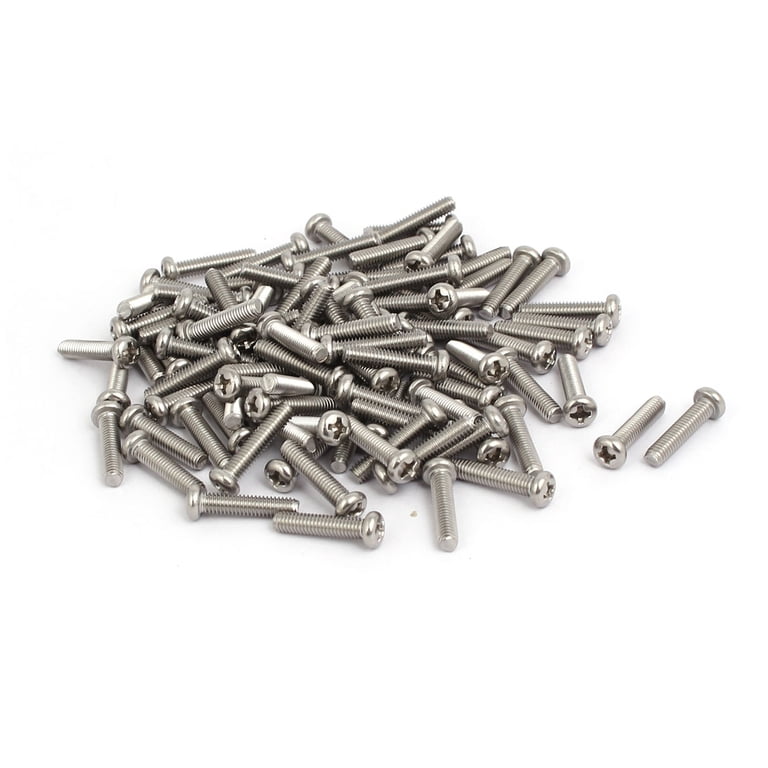 M4 x 18mm 304 Stainless Steel Round Head Machine Screws Bolt