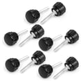 thumbnail image 1 of M4 x 20mm Male Thread Plastic Knurled Head Clamping Knob Jig Black 10pcs, 1 of 4