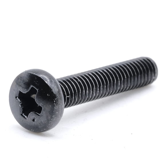 M4 x 22mm (M4-0.7 x 22mm) Pan Head Phillips Drive Machine Screw - Black Oxide (Pack of 10)
