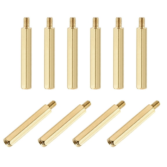 M4 x 40 mm + 6 mm Male to Female Hex Brass Spacer Standoff 30pcs