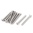 thumbnail image 1 of M4 x 40mm 304 Stainless Steel Hex Socket Countersunk Flat Head Screw Bolts 10Pcs, 1 of 1