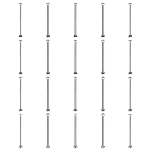 M4 x 70mm 304 Stainless Steel Hex Head Screws Bolts, Nuts, Flat & Lock Washers Assortment Kit, 20 Sets