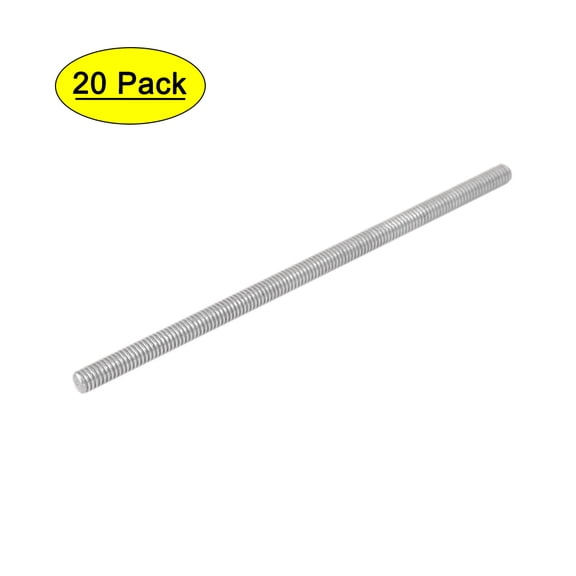 M4 x 90mm 304 Stainless Steel Fully Threaded Rod Bar Studs Hardware 20Pcs