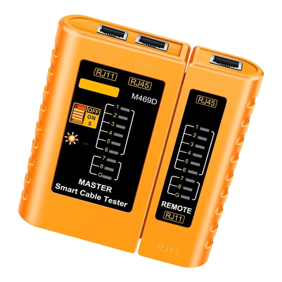 M469D Cable Tester Networking Cable Tester RJ45 RJ11 RJ12 CAT5 UTP Networking Tool Repair