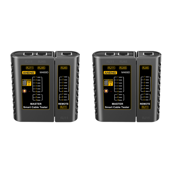 M469D Cable lan tester Network Cable Tester RJ45 RJ11 RJ12 CAT5 UTP LAN Cable Tester Networking Tool Network Repair Tools