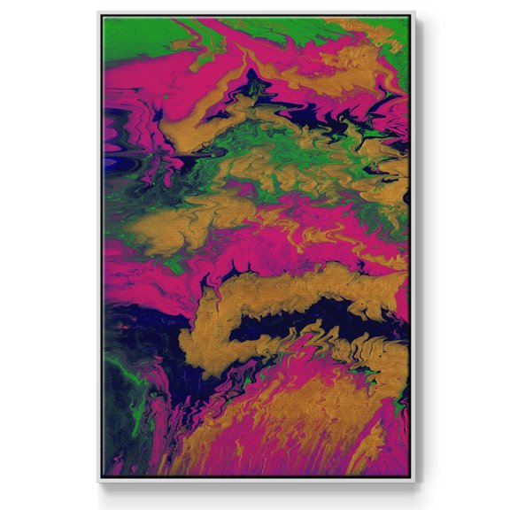 M48 Framed Premium Gallery Wrapped Canvas - Ready to Hang - 27 x 41 - White Floating Frame