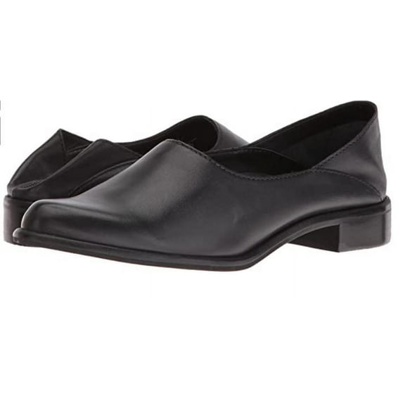 M4DE Women's Black Baby Calf Women's Slip on Shoes, 7.5 M