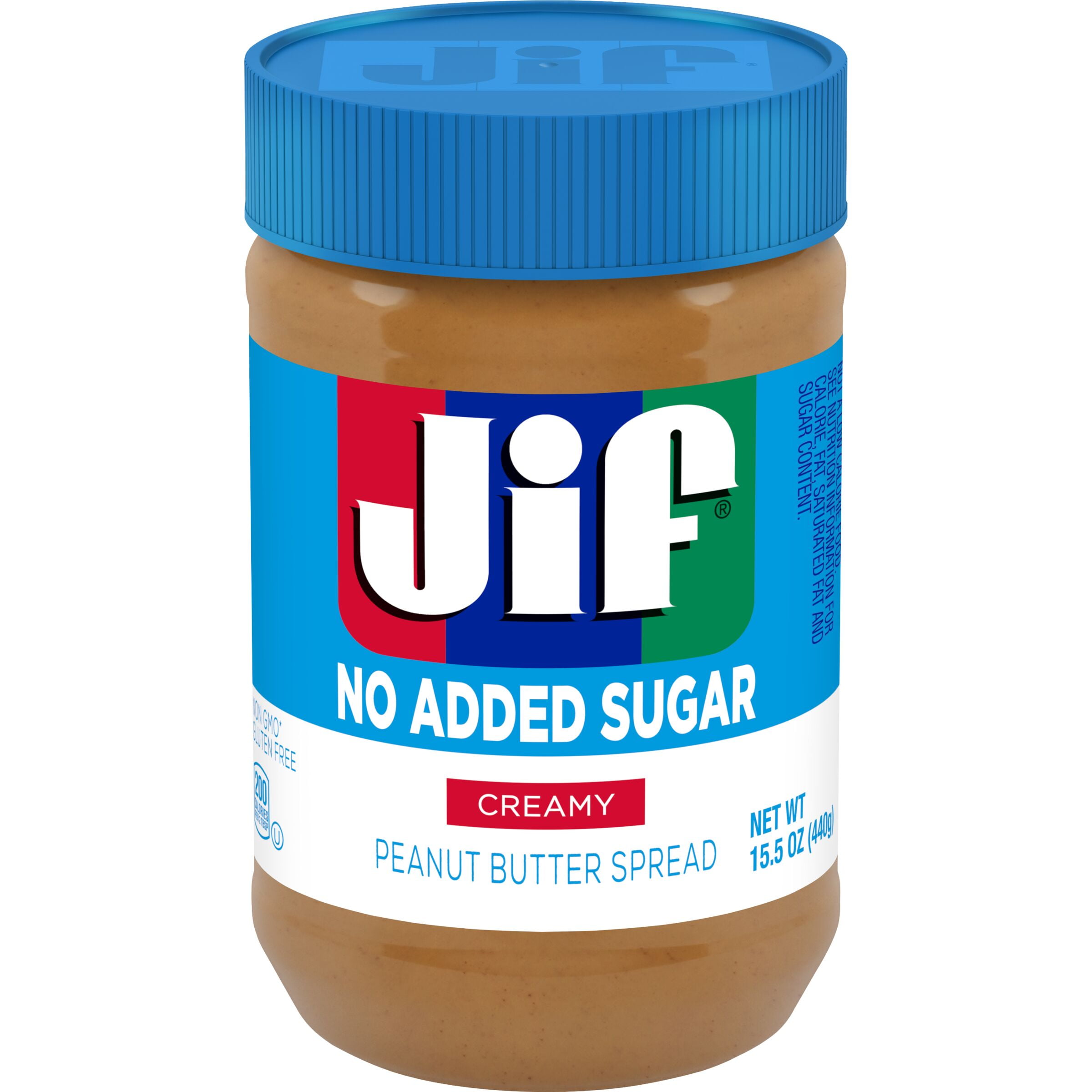 M4SpreadLicious No Added Sugar Creamy Peanut Butter Spread, 15.5 oz. - Smooth, Creamy Texture, No Stir Peanut Butter Spread-Pack Of 1