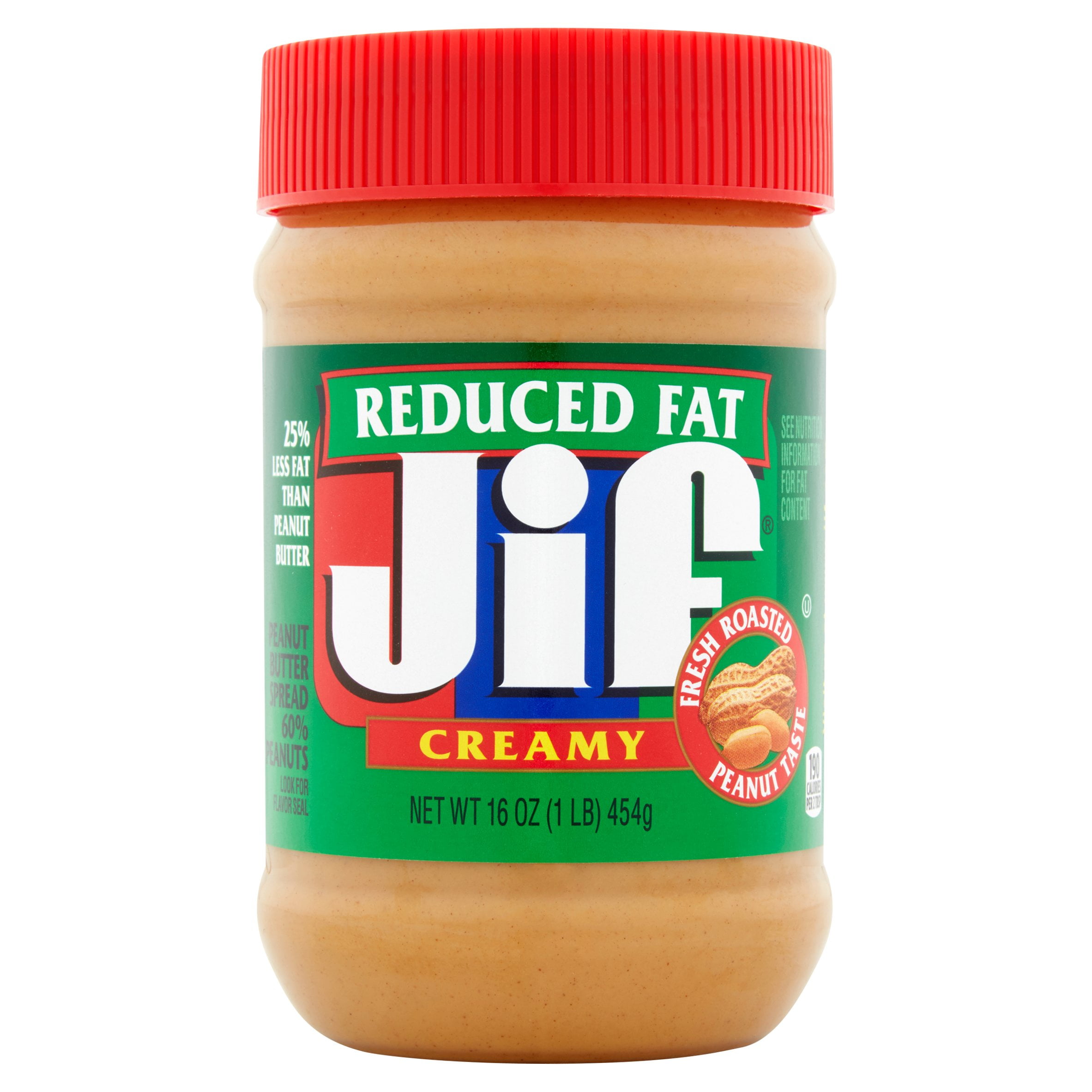 M4SpreadLicious Reduced Fat Creamy Peanut Butter Spread - 60% Peanuts, 16 Ounces-Pack Of 2