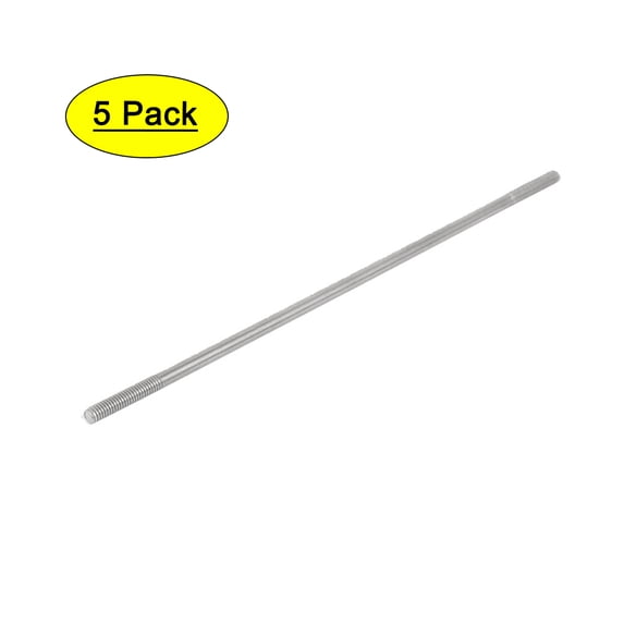 M4x150mm 304 Stainless Steel Double End Threaded Stud Screw Bolt 5pcs