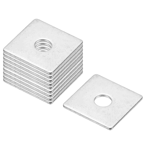 M4x16x1mm Square Washers, 36pcs Square Plate Washers Square Strut Washer Bearing Plate 304 Stainless Steel Flat Pad Spacer Hardware Fastener Nut Bolt Gasket