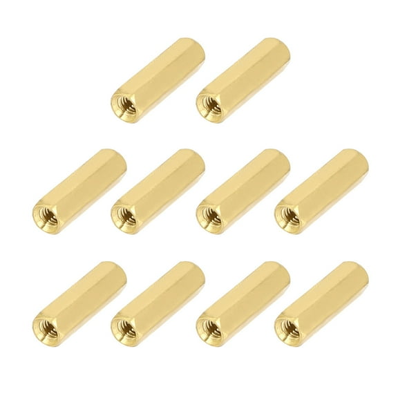M4x20mm Brass Hex Hexagonal Female Thread PCB Standoff Spacer 10pcs