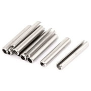 M4x25mm 304 Stainless Steel Split Spring Roll Dowel Pins Fasteners 10Pcs