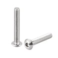 thumbnail image 1 of M4x25mm Machine Screws Hex Socket Round Head Screw 304 Stainless Steel Fasteners Bolts 50 pcs, 1 of 3
