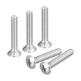 thumbnail image 1 of M4x25mm Oval Head Phillips Machine Screws, 50 Pack 304 Stainless Steel Slightly Raised Countersunk Head Screws, 1 of 5