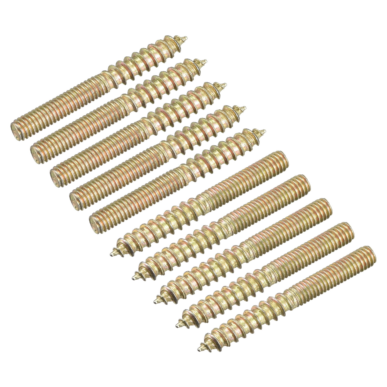 M4x35mm Hanger Bolts, 16 Pack Double Ended Thread Dowel Screws ...