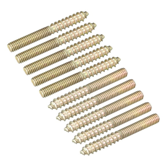 M4x35mm Hanger Bolts, 50 Pack Double Ended Thread Dowel Screws for Wood Furniture