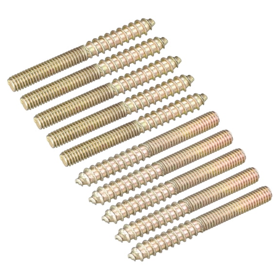 M4x40mm Hanger Bolts, 50 Pack Double Ended Thread Dowel Screws for Wood Furniture
