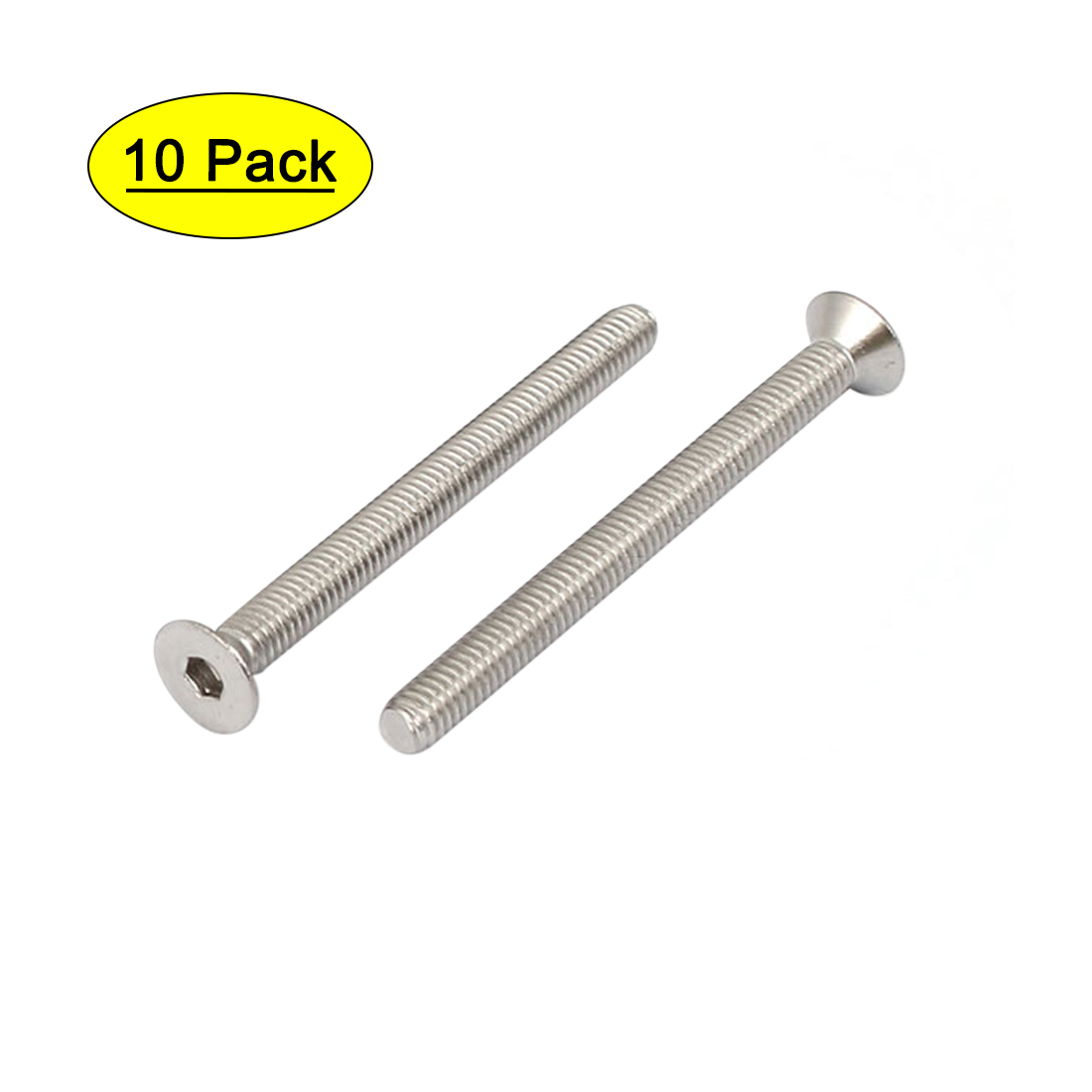 M4x45mm Stainless Steel Hex Socket Flat Head Countersunk Bolts Screw