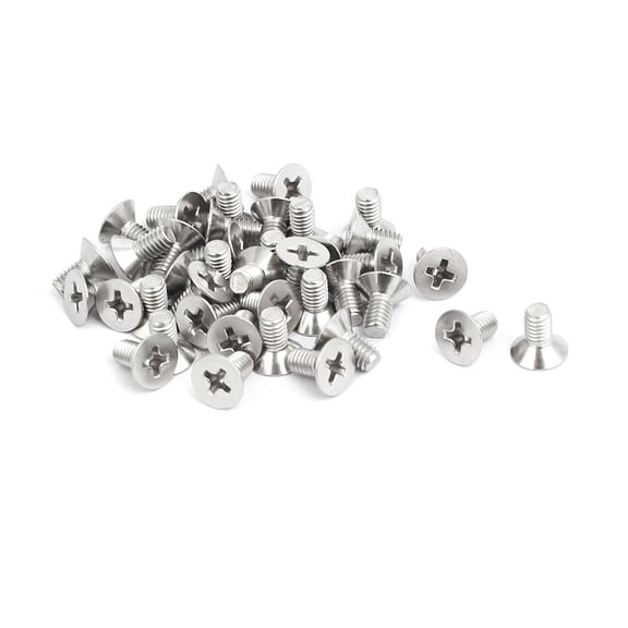 M4x8mm 316 Stainless Steel  Countersunk Bolt Machine Screw 40pcs