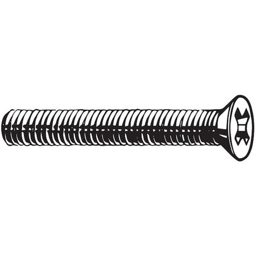 FABORY M24670.050.0035 M5-0.8 x 35 mm. Flat Head Phillips Machine Screw, 100 pk.