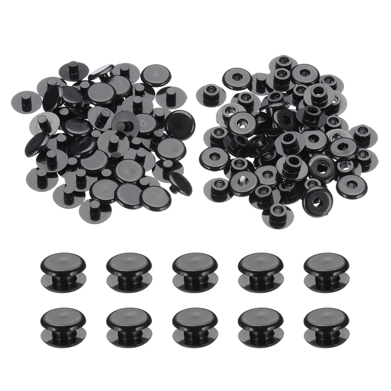 M5*3mm Plastic Binding Post, 50 Sets Plastic Chicago Screws