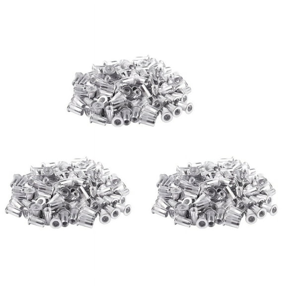 M5 Aluminium Threaded Rivnuts Flat Head Rivet Nuts Nutserts 300Pcs