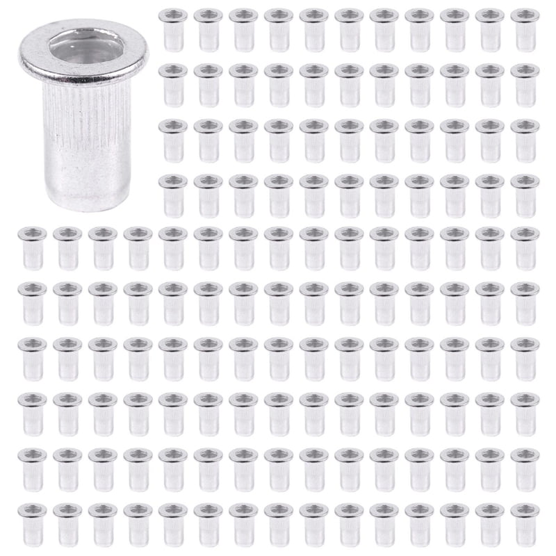 M5 Aluminium Threaded Rivnuts Flat Rivet Nuts Nutserts 500pcs - Walmart.com
