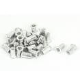 thumbnail image 1 of M5 Aluminum Threaded Flat Head Blind Rivet Nuts  Insert Nutserts 30 Pcs, 1 of 1