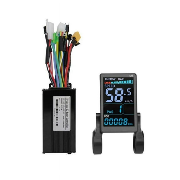 M5 Electric Bike Color LCD Display Meter 36V 48V/26A Big 9 Sine Wave Controller E y5705