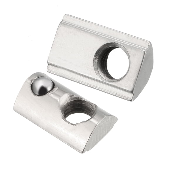 M5 Roll Ball Elastic Nuts for 2020 Series Aluminum Extrusion Profile for 6mm T Slot 20 Pcs