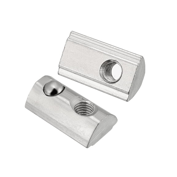 M5 Roll Ball Elastic Nuts for 3030 Series Aluminum Extrusion Profile for 7.5mm T Slot 12 Pcs