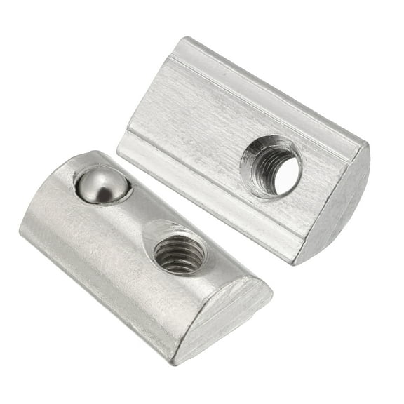 M5 Roll Ball Elastic Nuts for 4040 Series Aluminum Extrusion Profile for 8mm T Slot 12 Pcs