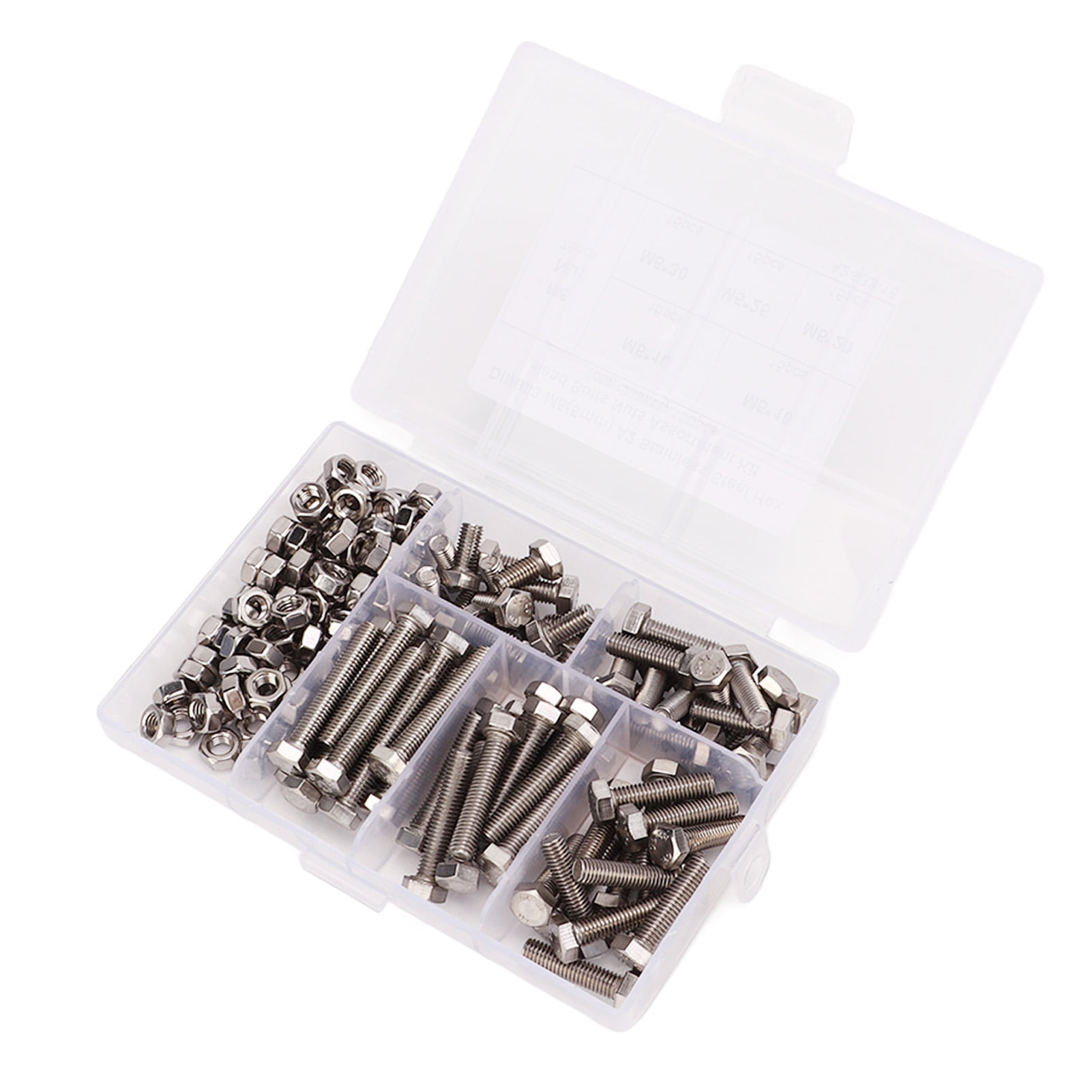 Kozelo 75pcs 3 Socket Head Cap Screws Bolts Nuts Assortent Kit