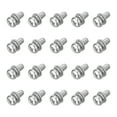 thumbnail image 1 of M5 x 12mm 304 Stainless Steel Phillips Pan Head Machine Screws Bolts Combine with Spring Washer and Plain Washers 20Pack, 1 of 6
